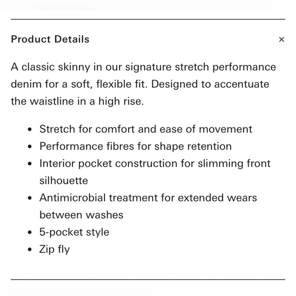 DUER NWOT Performance Denim High Rise Skinny in Black - Picture 13 of 15